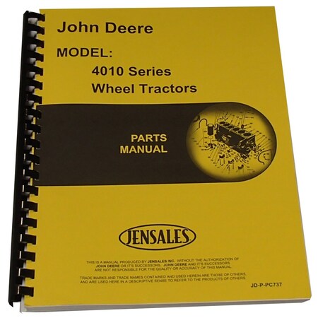 Parts Manual Fits John Deere 4010 Tractor